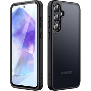 JETech Matte Case for Samsung Galaxy A55 5G, Frosted Translucent Back Protective Slim Phone Cover, Anti-Fingerprints (Black)