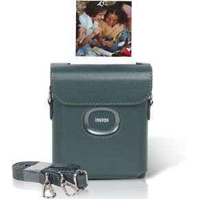 Rieibi Fuji Square Link Case - SQ Link Protective Case Cover for Instax Square Link Smartphone Printer with Shoulder Strap - Green