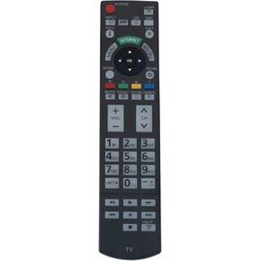 N2QAYB000703 Replacement Remote fit for Panasonic TV TC-L42ET5 TC-P55VT50 TC-P50ST50 TC-L55ET5 TC-L55DT50 TC-L47ET5 TC-P55ST50 TC-P60ST50 TC-L47DT50 TC-L4DT50 TC-P65ST50 TC-L47WT50 TC-L4DT50 TCP65VT50