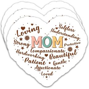 (3Pcs) Cheer Mom Sticker Mama Sticker Perfect for Moms Mama Mothers Grandma Mother's Day – Waterproof Vinyl Decal for Books Laptops Phones Tumblers Water Bottles, Size 3 x 1.8 Inch