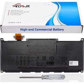MN79H Laptop Battery for Dell XPS 13 Plus 9320 P151G i5 93204K XPS 9320 XPS9320 XPS9320-7523BLK-PUS XPS9320-7585SLV-PUS Series J7H5M 0J7H5M NXRKW 0NXRKW 0MN79H 11.55V 55Wh