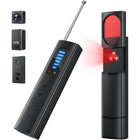 Hidden Camera Detectors, Camera Detector, Bug and Hidden Camera Detector, Wireless Rechargeable for Travel,Car, Office, Hotel, 5Levels Sensitivity 4 Modes