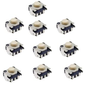 10 Pack Left Right Button Switch for DS Lite NDSL NDSi & XL LL GBM, CD, Headphone, Camera Micro Switch Tact Switch Replacement Parts