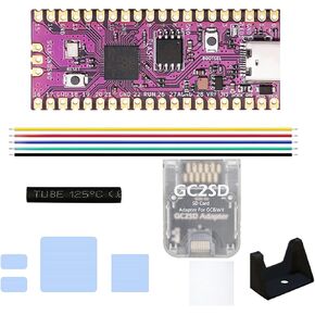 Microcontroller Board for RPi RP2040, Dual Cores Cortex M0+ Cores, 16MB Onboard QSPI Flash Memory, Rich and Complete Software Support, for NGC (White)