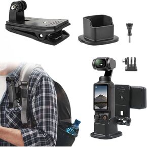 Osmo Pocket 3 Backpack Strap Mount + Camera Desktop Mount Stand for DJI Osmo Pocket 3 Backpack Clip Camera Base Expansion Adapter Accessories