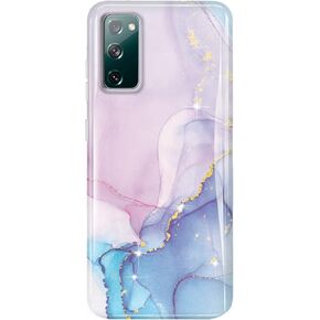 luolnh Galaxy S20 FE Case,Samsung Galaxy S20 FE Marble Case,Brilliant Cute Design Shockproof Flexible Soft Silicone Rubber TPU Bumper Cover Skin Phone Case for Samsung S20 FE -Abstract Mint