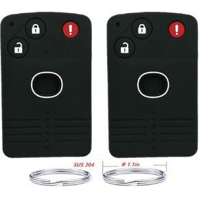 KAWIHEN Silicone Key Fob Cover Compatible with 2006 2007 Mazda 6 2007-2011 Mazda CX-7 CX-9 Key Fob Case BGBX1T458SKE11A01 /TDY2-67-5RYA / NFY7-67-5RYB /EGY3-67-5RY /662F-SKE12501