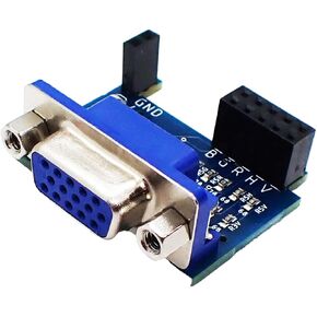 VGA Breakout Board with Resistors for Serial Wombat or Arduino PCB_024