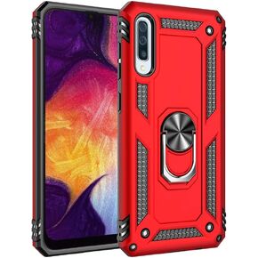 Military Grade Drop Impact for Samsung Galaxy A50 Case 360 Metal Rotating Ring Kickstand Holder Magnetic Car Mount Armor Heavy Duty Shockproof Case Galaxy A50/A50s/A30s Phone Case (Black)