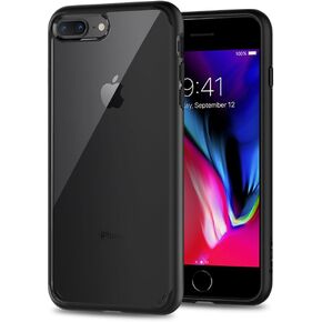 Spigen Ultra Hybrid [2nd Generation] Designed for iPhone 8 Plus Case (2017) / Designed for iPhone 7 Plus Case (2016) - Black