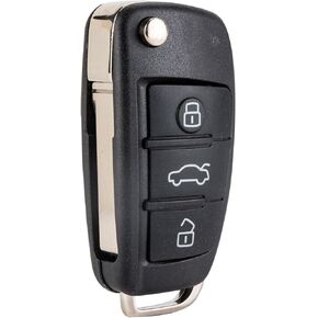 4 Buttons Entry Remote Keyless Car Key Fob Replacement for Audi Compatible with 2010-2014 A1 2006-2010 TT 2009-2010 R8 8X0837220D or 8X0837220 (1)