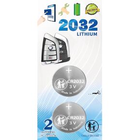Key Fob Battery Replacement for BMW (fits 2014-2023) 1 2 5 7 Series X1 X2 X3 X4 X5 X6 M5 M6 Smart Key fobs (2 Pack CR2032)