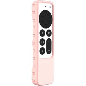 SaharaCase Apple TV 4K Remote Silicone Case for Apple AirTag (2nd Generation 2021) Lightweight Anti Slip Shockproof Silicone Cover (Green Glow)