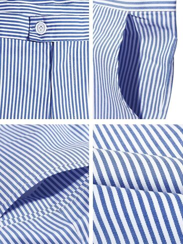 uxcell Men Summer Shorts Striped Slim Fit Flat Front Walk Chino Shorts in Saudi Arabia