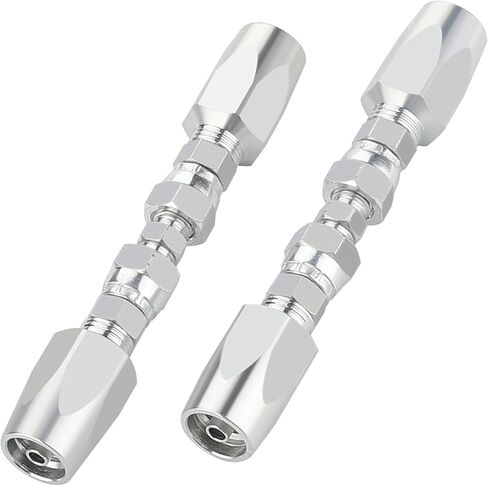 قطعتان من التركيبات الهيدروليكية القابلة لإعادة الاستخدام مقاس 3/8 بوصة، مقاس #06 طقم إصلاح الخرطوم الهيدروليكي in Kuwait