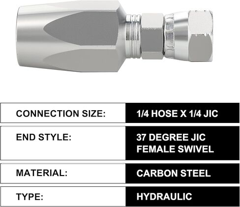 قطعتان من التركيبات الهيدروليكية القابلة لإعادة الاستخدام مقاس 3/8 بوصة، مقاس #06 طقم إصلاح الخرطوم الهيدروليكي in Kuwait