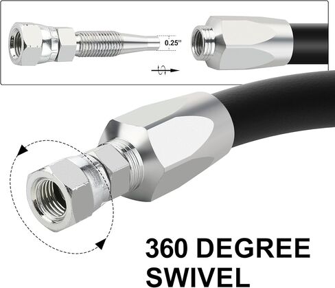 قطعتان من التركيبات الهيدروليكية القابلة لإعادة الاستخدام مقاس 3/8 بوصة، مقاس #06 طقم إصلاح الخرطوم الهيدروليكي in Kuwait