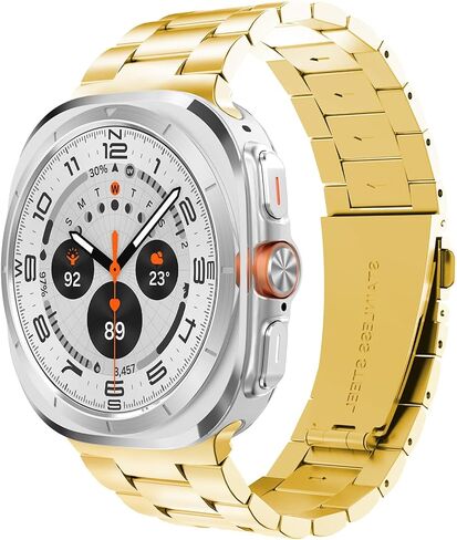 Band Compatible with Samsung Galaxy Watch Ultra 47mm(2024),Stainless Steel Metal Bands Strap Men Women Casual Business in Saudi Arabia