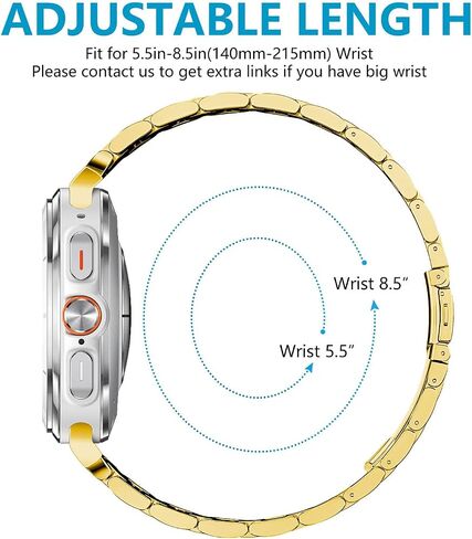 Band Compatible with Samsung Galaxy Watch Ultra 47mm(2024),Stainless Steel Metal Bands Strap Men Women Casual Business in Saudi Arabia