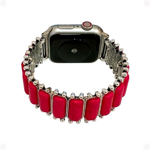 Western Stretch Watchband for Apple Watch Size 38mm, 40mm, 41mm, 42mm, 44mm, 45mm and Series 9,8,7,6,5,4 and SE No.129 in Saudi Arabia