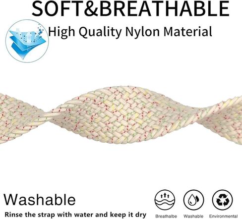 Abanen Braided Nylon Elastic Watch Bands for Google Pixel Watch 2 / Pixel Watch, Loop Soft Stretchy Sport Wristband Strap with Magnetic Closure for Google Pixel Watch in Kuwait