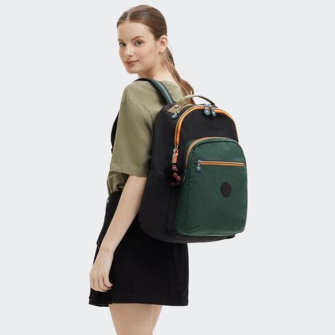 Kipling Women's Seoul 15 Laptop Backpack, Durable, Roomy with Padded Shoulder Straps, Nylon School Bag in Saudi Arabia