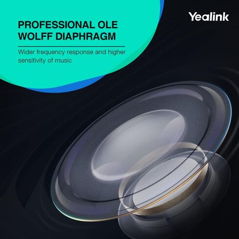 سماعة رأس لاسلكية Yealink BH70 Dual UC مع ميكروفون للعمل، وفرق سماعات رأس بلوتوث ومتوافقة مع UC، ووقت تحدث يصل إلى 35 ساعة، و147 جرامًا من الراحة أثناء الارتداء طوال اليوم، مثالية للعمل الهجين في المنزل والمكتب المفتوح، USB-A in Kuwait
