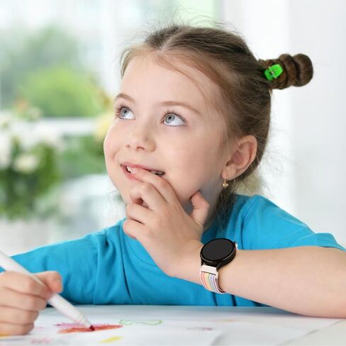 عبوتان من الأربطة المصنوعة من النايلون المتوافقة مع ساعة Gizmo 3 2 1/Gabb Watch 3 2 1/SyncUP Watch، Cosmo JrTrack 3/2 SE/2/JrTrack Band للأطفال، سوار ساعة خفيف الوزن ناعم ومسامي 20 مم للأولاد والبنات in Kuwait