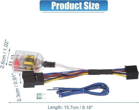 X AUTOHAUX Radio Amp Subwoofer Amplifier Plug Play Wire Wiring Harness Adapter Inline Converter 70-2105 for Chevy for GMC for Cadillac in Saudi Arabia