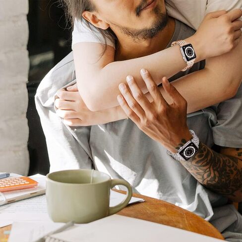 Watch Bands Compatible with Apple Stainless Steel Metal Honeycomb Bands 38mm 40mm 41mm 42mm 44mm 45mm, Metal Replacement Bracelet Strap for iWatch Series 7/6/5/4/3/2/1 in Saudi Arabia