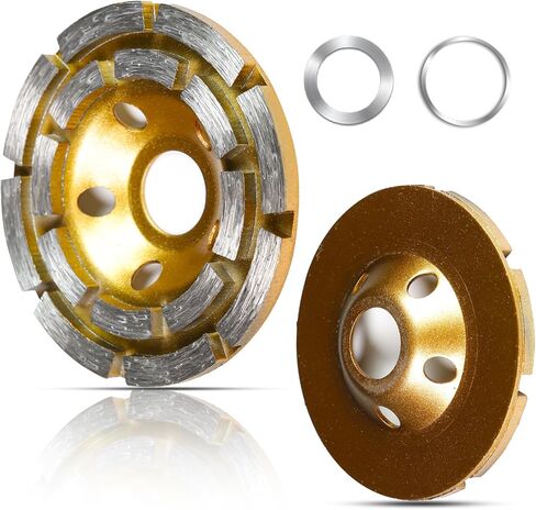 Diamond Concrete Grinding Wheel 4 1/2 inch for Polishing and Cleaning Stone Concrete Surface, Cement, Marble, Rock, Granite, and Thinset Removing, 18 Segment Angle Grinder Wheels Cup 7/8" Arbor Hole in Saudi Arabia