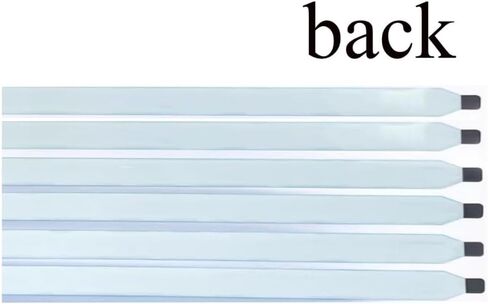 Generic شريط سحب لشاشة الكمبيوتر المحمول LCD LED وشريط بديل لإطار الصورة Baffo شرائط شاشة لاصقة مع مقبض 6 قطع (أبيض) in Saudi Arabia