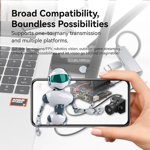 مجموعة نظام RunCam WiFiLink Digital HD FPV مع كاميرا Micro FPV ووحدة إرسال VTX لشاشة FPV على الأجهزة المحمولة وهوايات RC Car RC (على أساس OpenIPC) (مجموعة كاملة) in Kuwait