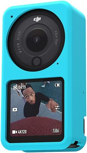 حافظة حماية من السيليكون لكاميرا DJI Action 2، ملحقات Action2 حافظة من السيليكون ملحقات حماية (أزرق) in Kuwait