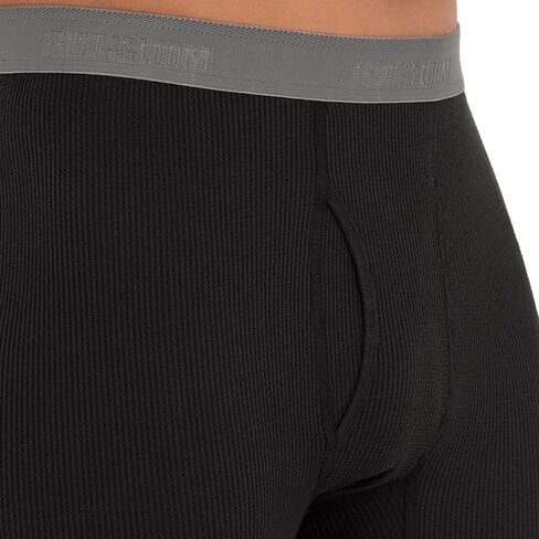 Fruit of the Loom Men's Recycled Premium Waffle Thermal Underwear Long Johns Bottom (1, 2, 3, and 4 Packs) in Saudi Arabia