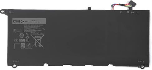 JHXPY 5K9CP JD25G 0DRRP 0N7T6 Replacement Laptop Battery for DELL XPS 13 9343 9350 13D-9343-350 13-9350-D1608 13D-9343-3708 90V7W 090V7W (7.4V 52Wh JD25G) in Saudi Arabia