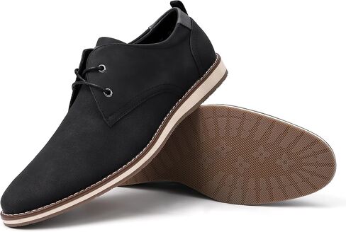 EliteLand Men's Dress Shoes, Mens Oxford Shoes, Leather Stylish Lace-up Wingtip Brogues, Business Casual Formal Derby Shoe in Kuwait