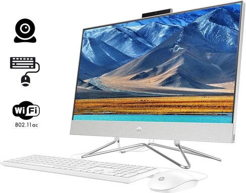 كمبيوتر مكتبي HP الكل في واحد، شاشة لمس FHD مقاس 23.8 بوصة، معالج Intel Core i7-1165G7، ذاكرة الوصول العشوائي 16 جيجابايت، 1 تيرابايت SSD، كاميرا ويب، Wi-Fi، HDMI، بلوتوث، لوحة مفاتيح سلكية وماوس، Win11 Home، فضي in Kuwait