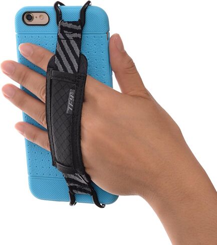 TFY Security Hand Strap Holder Compatible with iPhone 16 Pro Max / 15 Pro / 14 Plus / 13 Pro / 12/11 / Xs/XR/X / 8 Plus/SE/Galaxy S23 / S24 / Note 20 / Mate 60/50 / 40 Pro (Black) in Saudi Arabia