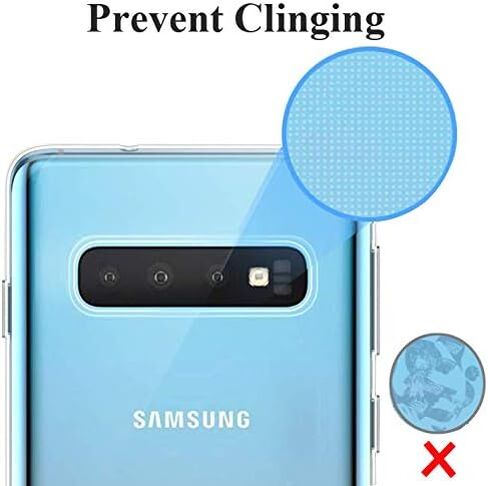 Unov Galaxy S10 Case Clear with Design Soft TPU Shock Absorption Slim Embossed Floral Pattern Protective Back Cover for Galaxy S10 6.1in (Flower Bouquet) in Saudi Arabia
