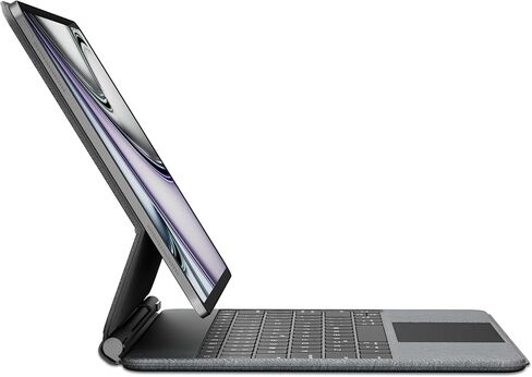 حافظة لوحة المفاتيح السحرية اللاسلكية لجهاز Apple iPad Air 13 بوصة (M2) 2024 وiPad Pro 12.9 بوصة الجيل السادس والخامس والرابع والجيل الثالث: لوحة تتبع ذكية متعددة اللمس مع لوحة مفاتيح رقمية، إضاءة خلفية RGB، أرجواني in Kuwait