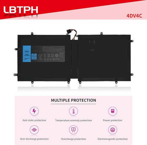 بديل بطارية الكمبيوتر المحمول 4DV4C المتوافقة مع Dell XPS18 XPS 18 1810 1820 Series 63FK6 D10H3 063FK6 14.8V 69WH in Kuwait