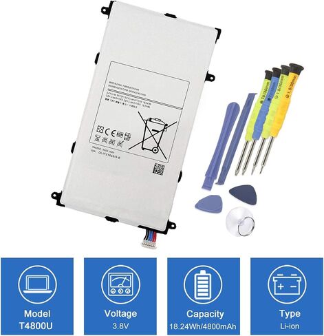 Dentsing T4800U (3.8V 18.24Wh/4800mAh) Tablet Battery Compatible with Samsung Galaxy Tab Pro 8.4" SM-T325 T320 T321 Series Notebook T4800E T4800C T4800K in Saudi Arabia