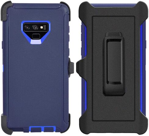 Defender Case for Samsung Galaxy Note 9,[NO Screen Protector][Heavy Duty][Drop Protection] Tough Rugged TPU Hybrid Hard Shell Case for Galaxy Note 9 Black in Saudi Arabia