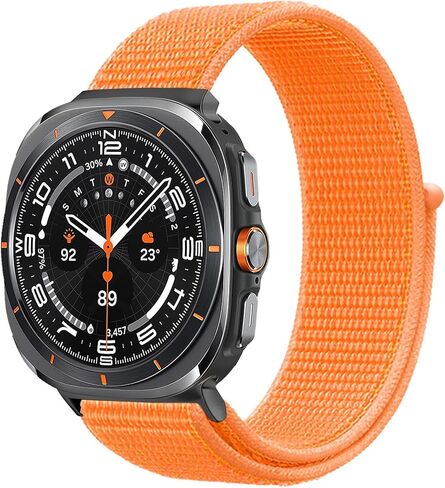 Nylon Bands for Samsung Galaxy Watch Ultra Bands 47mm Men/Women,Soft Breathable Fabric Sport Loop Strap Adjustable Wristband for Samsung Galaxy Watch 7 ultra Band 47 mm in Saudi Arabia