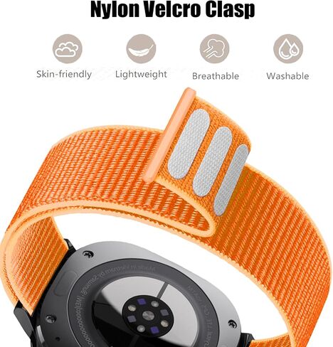 Nylon Bands for Samsung Galaxy Watch Ultra Bands 47mm Men/Women,Soft Breathable Fabric Sport Loop Strap Adjustable Wristband for Samsung Galaxy Watch 7 ultra Band 47 mm in Saudi Arabia