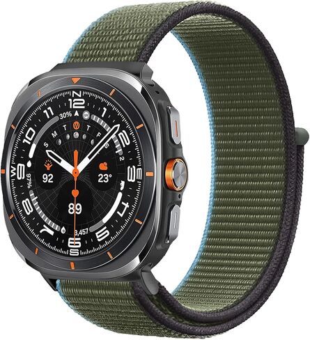 Nylon Bands for Samsung Galaxy Watch Ultra Bands 47mm Men/Women,Soft Breathable Fabric Sport Loop Strap Adjustable Wristband for Samsung Galaxy Watch 7 ultra Band 47 mm in Saudi Arabia