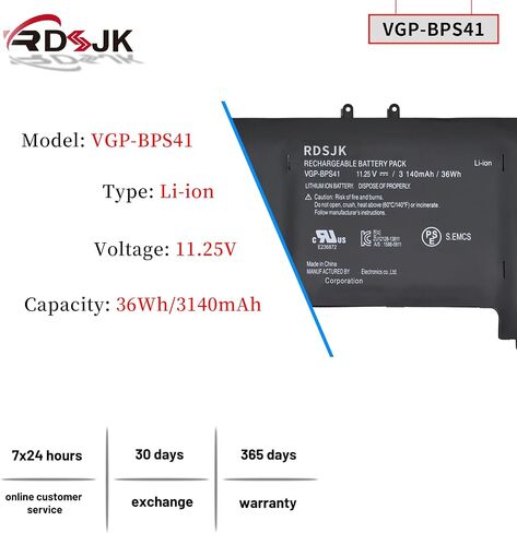 بطارية الكمبيوتر المحمول VGP-BPS41 BPS41 لأجهزة Sony Vaio Flip 13 SVF13N SVF13N13CXB SVF13N17SCB SVF13N17SCS SVF13N17PXB SVF13N18SCB SVF13N18SCS SVF13N24CXB SVF13N29SCB SVF13N27SCB SVF 13N28SCS 11.25 فولت 36 وات في الساعة in Saudi Arabia