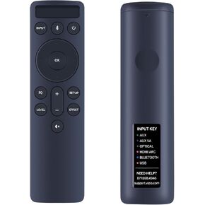 D21 Replacement Remote Control with LCD Display for Vizio Sound Bar P514a-H6 M215a-j6 V21-H8R V51x-J6 M21d-H8R M51ax-J6 M51a-H6 V514x-K6 M512a-H6 V51-H6 V21-H8