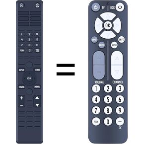 RC27A Remote for RCA Digital TV Converter Box 811-DTA891W030 DTA809L DTA809 B-008ATD DTA800 DTA800B1 DTA800B1L